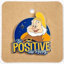 Snow White and the Seven Dwarfs Disney Pin: Be Positive Like Happy  - £13.49 GBP