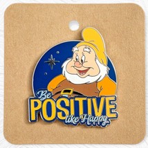 Snow White and the Seven Dwarfs Disney Pin: Be Positive Like Happy  - £13.25 GBP