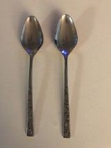 Lot of 2 NAVAHO Stainless Teaspoons International Silver IS 1847 Rogers 6 5/8" - $15.72