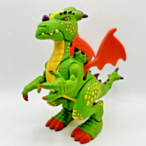 Fisher Price Imaginext Adventures Deluxe Green Dragon Lights &amp; Sounds 2005 Works - £15.98 GBP
