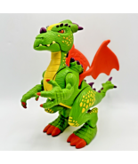 Fisher Price Imaginext Adventures Deluxe Green Dragon Lights & Sounds 2005 Works - £15.64 GBP