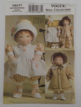 Vogue Doll Collection Pattern #V8277 15" Baby Doll Clothes Outfits Uncut 2006 - $12.99