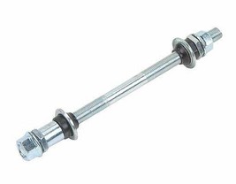 PREMIUM QUALITY Bicycle rear Hub Axle 3/8x185mm Chrome Replacement Wheel Part - £8.59 GBP