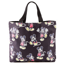 NEW Disney Mickey Mouse Tote Bag black 14 x 18.5 inches polyester double handles - £13.18 GBP