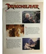 DRAGONSLAYER (1981) color promotional flyer for the film - $20.69 CAD