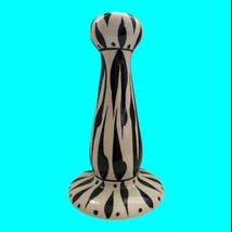 Evandale Porcelain Handpainted Zebra White Black Stripe 7” Signed Noble - $18.70