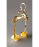 Vintage Brass Cranes MCM Pair of Statues Crane Egret Heron Set of 2 @1 F... - $4,074.50 MXN