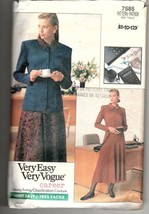 Very Easy Very Vogue Career Dress  Jacket Size 12 Vintage Sewing Pattern - £5.85 GBP