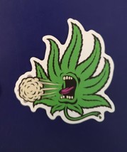 Pot Leaf Coughing Sticker Decal - £3.19 GBP