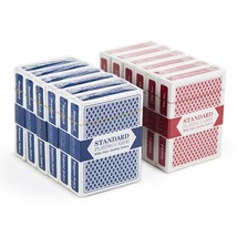 12 Decks Wide Size, Jumbo-Index Plastic-Coated Playing Cards - £24.40 GBP