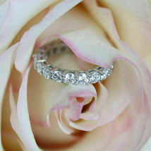 Anillo de aniversario de boda con diamantes de 1,50 quilates de eternidad... - £101.62 GBP