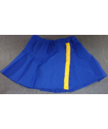 HALLOWEEN COSPLAY BLUE YELLOW PEATED ADJUSTABLE CHEERLEADER SKIRT 22 - 3... - $34.59 CAD