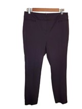 Eileen Fisher (8) Womens Flat Front Black Ankle Dress Pants  - £39.83 GBP