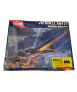 MONOGRAM HEINKEL HE111 GERMAN BOMBER MODEL KIT 1/48 SCALE CIRCA 1995 VIN... - $69.29