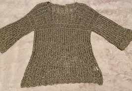 women’s Crocheted Sweater Large  - $16.82