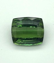 Natural Green Tourmaline. 5.25 Carat Cushion Cut Loose Gemstone. - £318.94 GBP