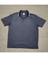 CALLAWAY OPTI-DRI GOLF Polo Shirt Mens 2XL Blue White Striped Moisture W... - £18.47 GBP