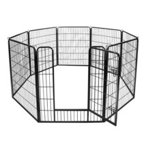 Heavy Duty Metal 39&quot;H Dog Cat Exercise Fence Playpen Kennel 8 Panel Safe... - £123.89 GBP