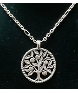 925 Sterling Silver Retired James Avery Tree of life pendant  &amp; 40&quot; Neck... - $520.78 CAD