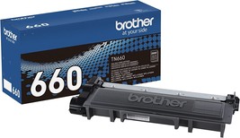 Brother Genuine High Yield Toner Cartridge, TN660, Replacement Black Toner, Page - £60.74 GBP