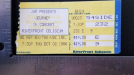 JOURNEY / GLASS TIGER - OCTOBER 02, 1986 CINCINNATTI, OH CONCERT TICKET ... - £17.03 GBP