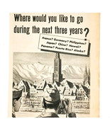 1946 US Army Recruitment Advertisement Vintage Military Enlist GI German... - $27.56 CAD
