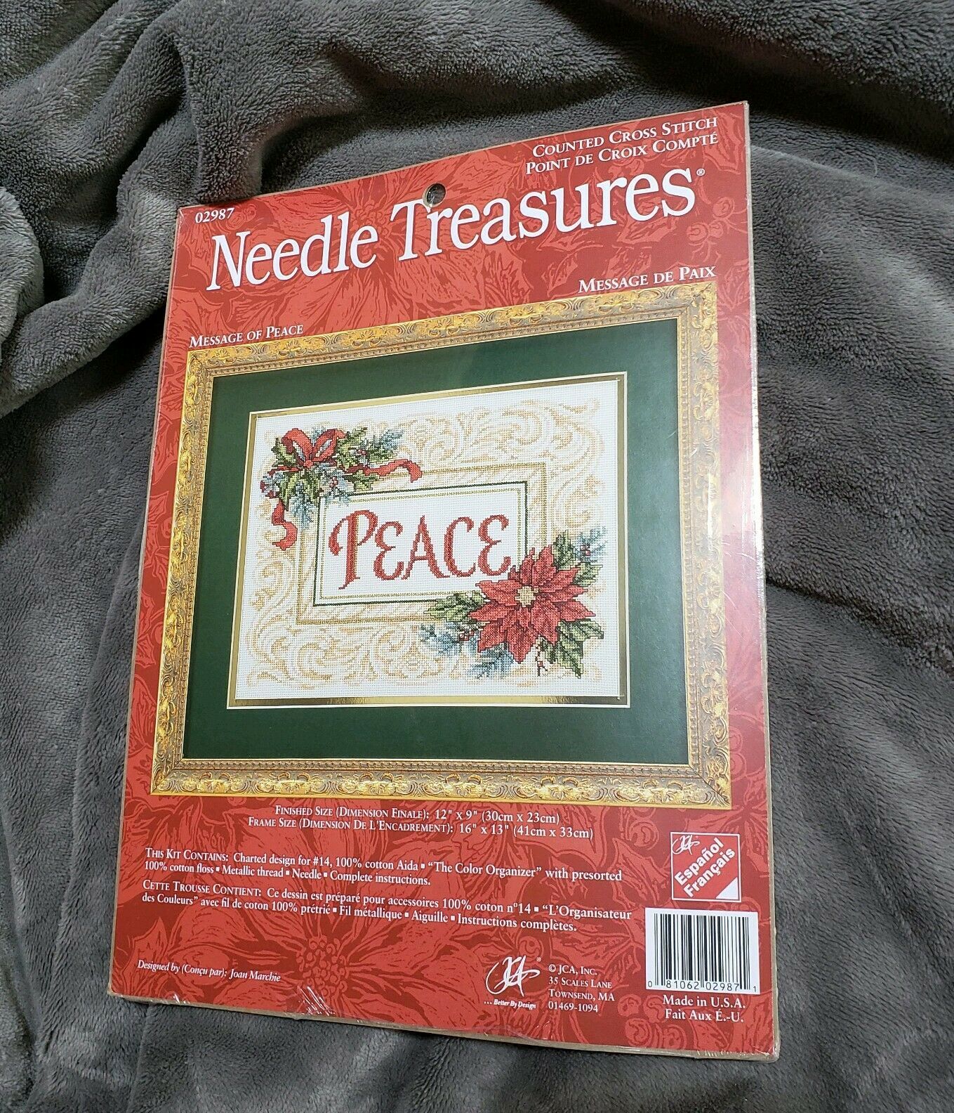 Needle Treasures Message of Peace Christmas Counted Cross Stitch Kit 02987 NEW - $32.70