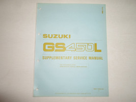 1987 Suzuki Motorcycle GS450L Supplementary Service Manual FACTORY OEM 1987 DEAL - $19.54