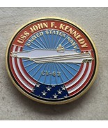 USS JOHN F. KENNEDY CV-67 Challenge Coin USN-US NAVY 40mm - $363.64 MXN