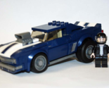 Camaro Blue 60s Muscle Car Custom Minifigure From US - £26.71 GBP