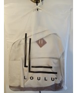 New Loulu Large Canvas Tan/Beige Backpack - Vegan Leather - with Bag - €42,38 EUR