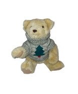 Hallmark Trevor Teddy Bear Christmas Tree Sweater Brown Stuffed Animal S... - $11.01 CAD