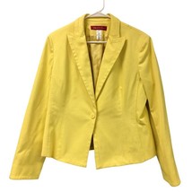 Womens Anne Klein bright Yellow stretchy Blazer size L Large - £39.93 GBP