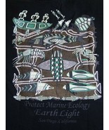 Vintage Earth Light San Diego CA Marine Ecology Biology Conservation T S... - £17.47 GBP
