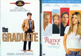 Graduate, The 1-2: Rumor Has It- Hoffman+Aniston+Costner+MacClaine- New 2 Dvd - £18.00 GBP