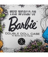 The World of Barbie Double Doll Carry Case Handle Inside Pockets 1968 - £31.07 GBP