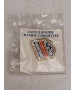 United States Olympic Committee Vintage 1988 Metal Souvenir Pin Pinback ... - £11.67 GBP