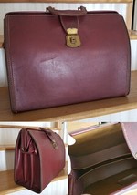 Vintage Leather Medical Doctors Bag Dr&#39;s Case old atache 1950&#39;s? - £157.71 GBP