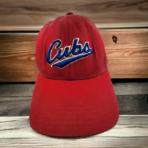 Chicago Cubs Baseball Cap Nike Hat Red w/Heavy Blue Logo Stretch One Size - £13.16 GBP