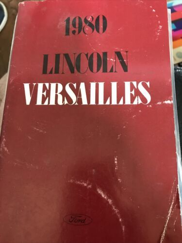 Original 1980 Ford Lincoln Versailles Owners Manual - $10.39