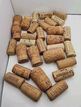 Lot of 30 Assorted Used WINE CORKS For Crafts Mix of Natural And Synthetic - $6.50