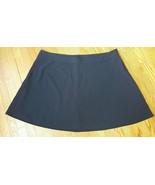 LANE BRYANT PANEL SKIRT Size 28 Black Dress Skirt Flare Fully Lined Side... - $9.86