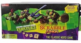 TMNT Ninja Turtles Scrabble Junior Board Game Classic 2014 Hasbro - $14.80