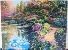 Howard Behrens &quot;Giverny Path&quot; Diamond Collection very embell. List $3750 HS#COA - £1,973.85 GBP