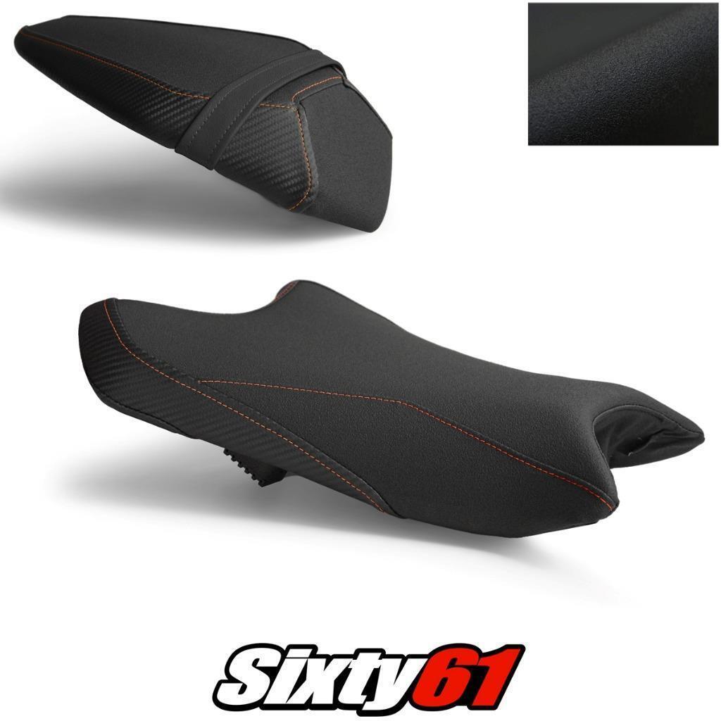 Kawasaki Ninja ZX6R Seat Cover 2019-2025 Front Rear Black Orange Luimoto... - $170.00