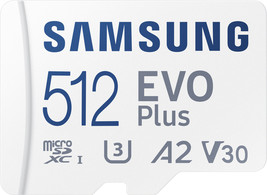 Samsung - EVO Plus 512GB microSDXC UHS-I Memory Card with Adapter - £50.98 GBP