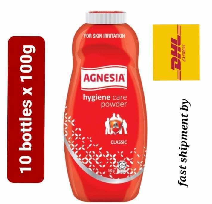 10x100g Agnesia Antibacterial Powder For Prickly Heat & Heat Rash Free Shipping - $98.70