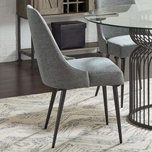 Grey &amp; Gunmetal Side Chairs (Set of 2) - £252.29 GBP