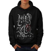 Wellcoda Evil Octopus Mask Mens Hoodie, Sea Casual Hooded Sweatshirt - £25.03 GBP+