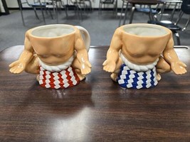 Sumo Wrestler Mug Rikishi Mawashi Japan Thicc Cheeks Wrestling Coffee Mu... - $55.71